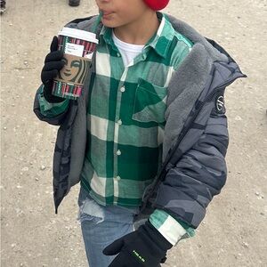 H&M boys flannel. Size 9-10